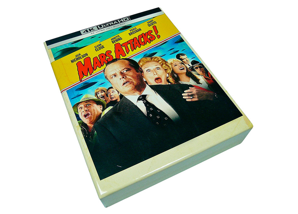 Fotografías de la edición coleccionista de Mars Attacks! en UHD 4K y Blu-ray 2