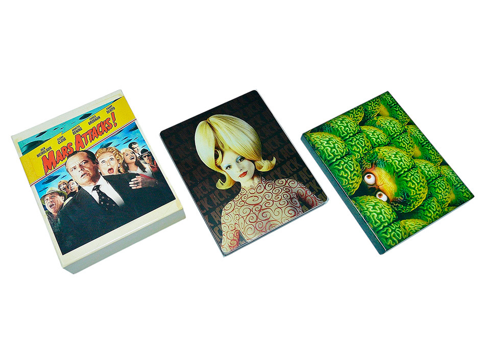 Fotografías de la edición coleccionista de Mars Attacks! en UHD 4K y Blu-ray 8