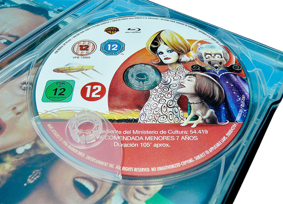 Fotografías de la edición coleccionista de Mars Attacks! en UHD 4K y Blu-ray 17