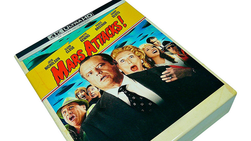Fotografías de la edición coleccionista de Mars Attacks! en UHD 4K y Blu-ray
