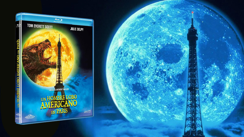 La comedia de terror Un Hombre Lobo Americano en París en Blu-ray