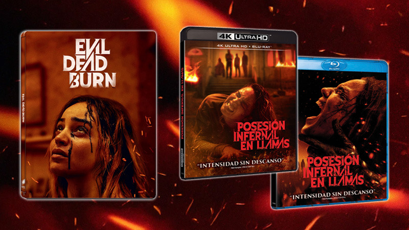 El terror de Posesión Infernal: En Llamas en Blu-ray, UHD 4K y Steelbook