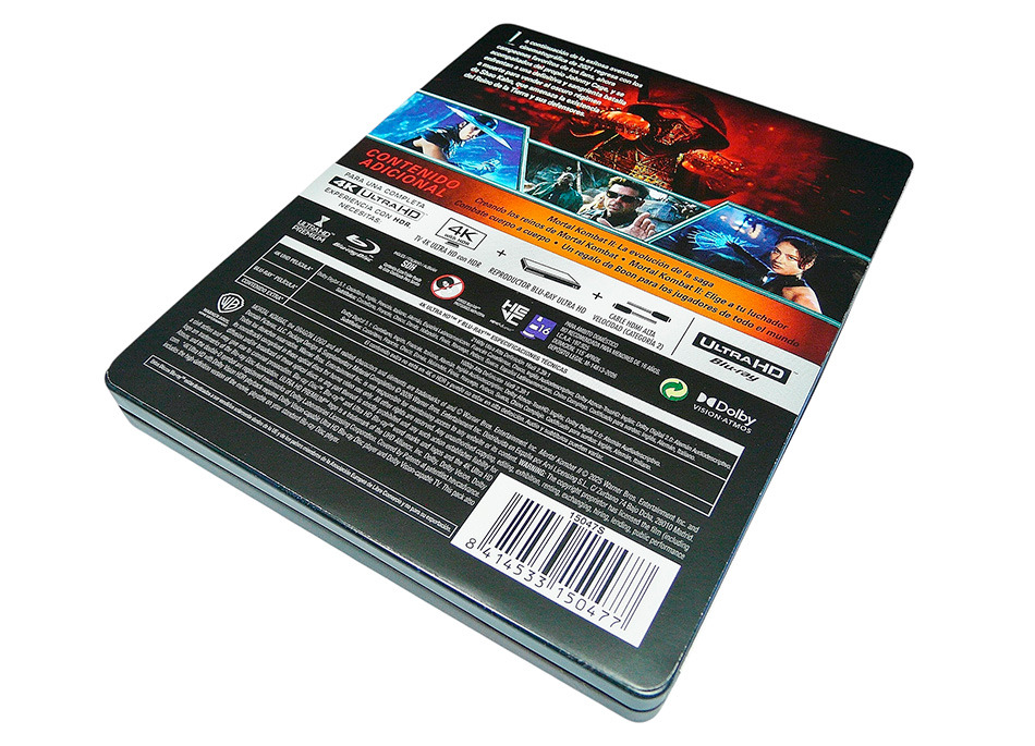Fotografías del Steelbook de Mortal Kombat II en UHD 4K y Blu-ray 5