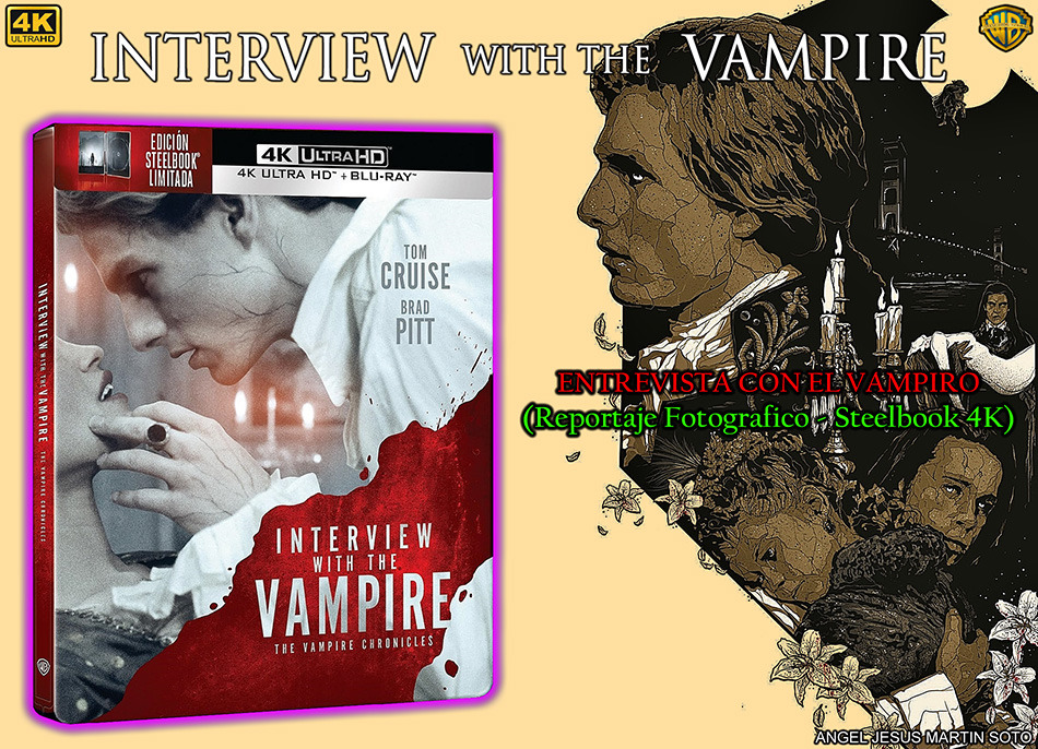 Fotografías del Steelbook de Entrevista con el Vampiro en UHD 4K y Blu-ray 1