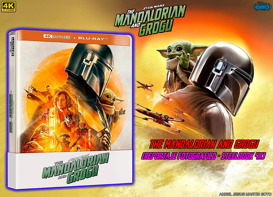 Fotografías del Steelbook de Star Wars: The Mandalorian and Grogu en UHD 4K y Blu-ray 1