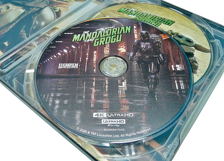 Fotografías del Steelbook de Star Wars: The Mandalorian and Grogu en UHD 4K y Blu-ray 12
