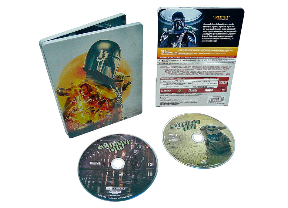 Fotografías del Steelbook de Star Wars: The Mandalorian and Grogu en UHD 4K y Blu-ray 17