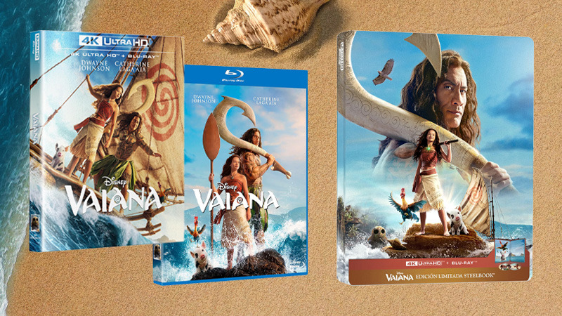 Todos los datos de Vaiana (2026) en Blu-ray, UHD 4K y Steelbook