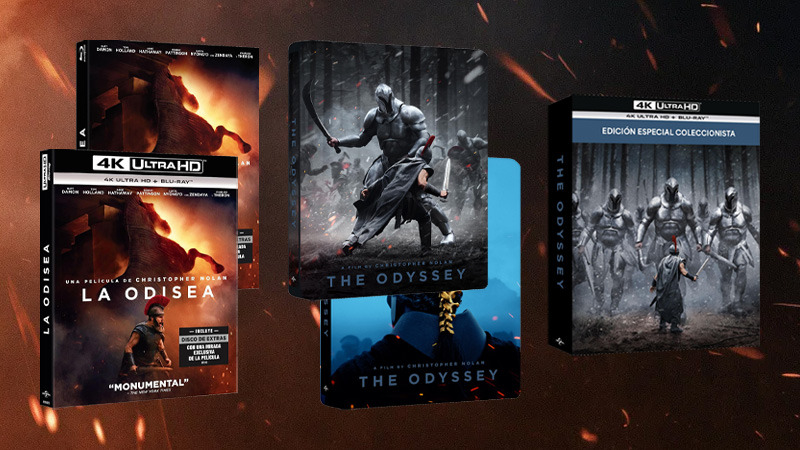 Todas las ediciones de La Odisea -de Christopher Nolan- en Blu-ray y UHD 4K