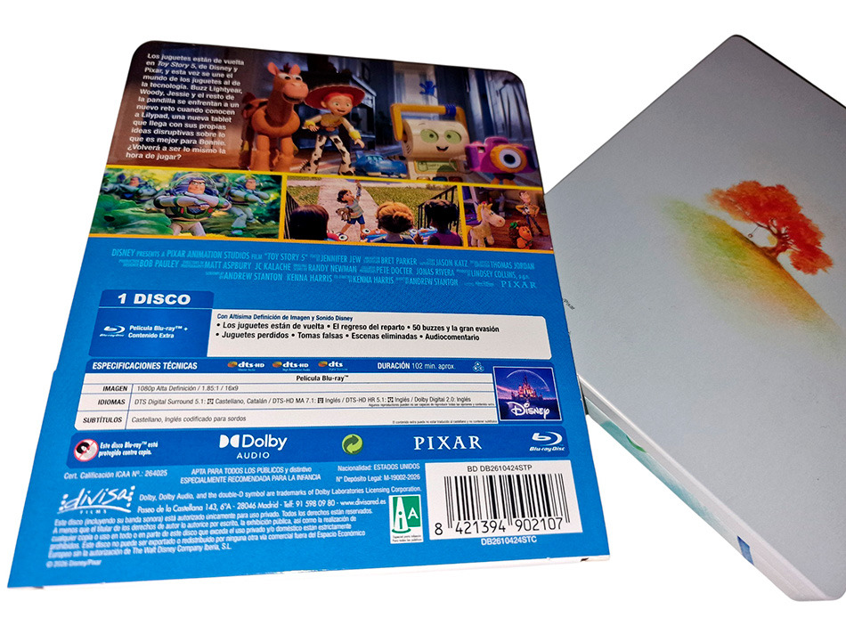 Fotografías del Steelbook de Toy Story 5 en Blu-ray 3