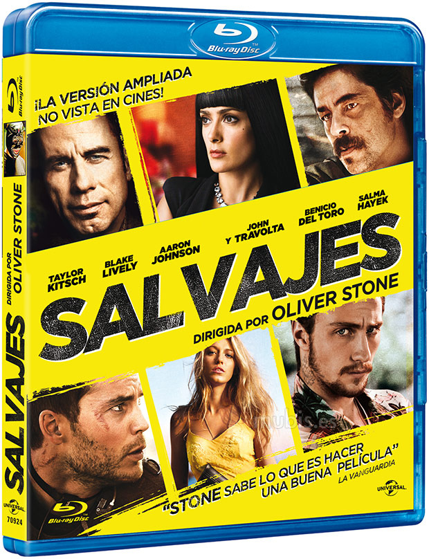 Anuncio oficial del Blu-ray de Salvajes