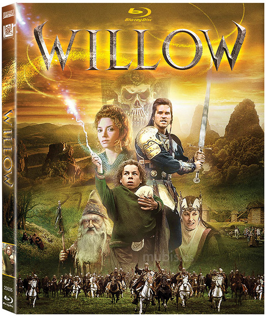 Diseño de la carátula de Willow en Blu-ray
