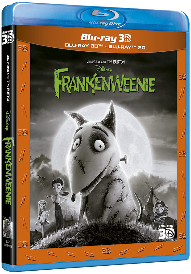 Carátula del Blu-ray de Frankenweenie