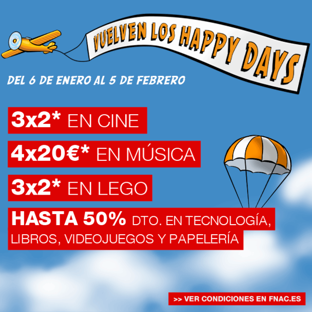 3x2 en Blu-ray y DVD en las rebajas de enero de Fnac