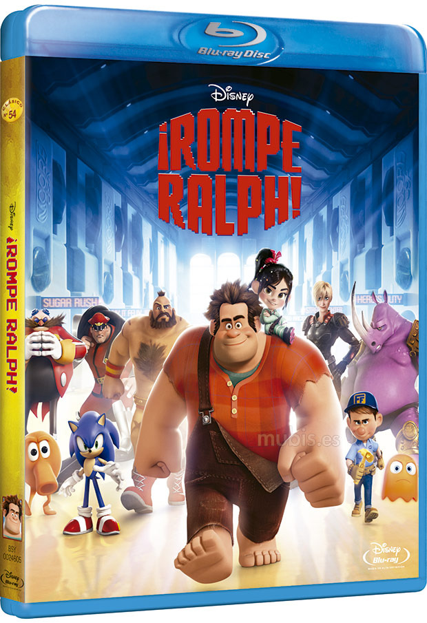 Carátulas españolas de ¡Rompe Ralph! en Blu-ray y Blu-ray 3D