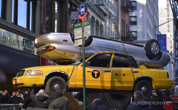 Emma Stone y Shailene Woodley en el rodaje de The Amazing Spiderman