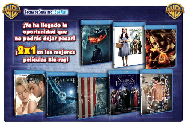 Nuevo 2x1 de Warner Home Video en Blu-ray para abril de 2013