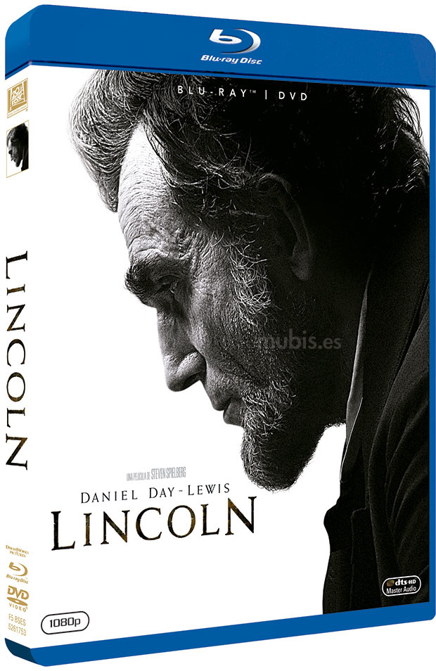 Diseño de la carátula y precio de Lincoln en Blu-ray