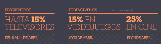 Cupón de descuento del 25% el 13 y 14 de abril en fnac.es