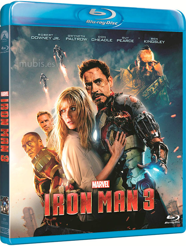 Diseños de Iron Man 3 en Blu-ray, Blu-ray 3D y Steelbook