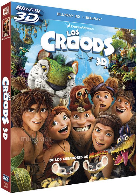 Carátula del Blu-ray de Los Croods