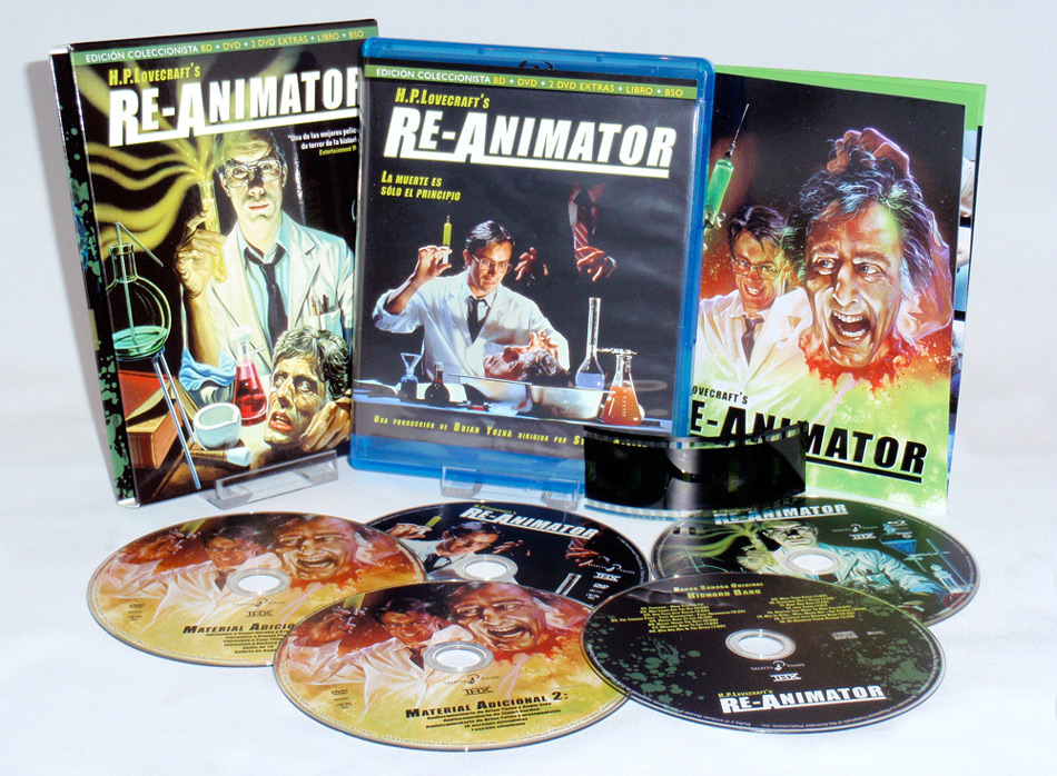 Fotografías de Re-Animator edición coleccionista en Blu-ray