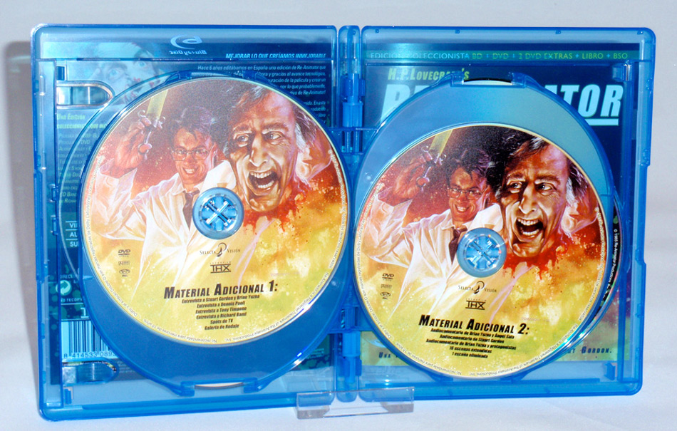 Fotografías de Re-Animator edición coleccionista en Blu-ray