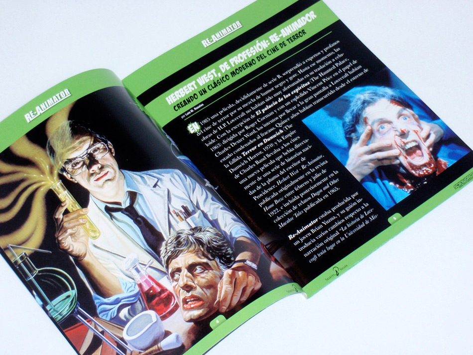 Fotografías de Re-Animator edición coleccionista en Blu-ray