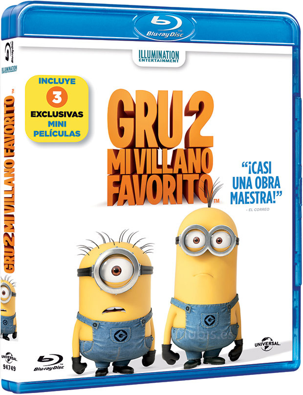 Detalles del Blu-ray de Gru 2: Mi Villano Favorito
