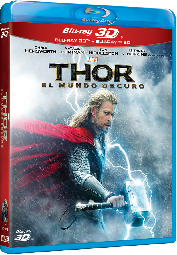 Portadas de Thor: El Mundo Oscuro en Blu-ray, Blu-ray 3D y Steelbook