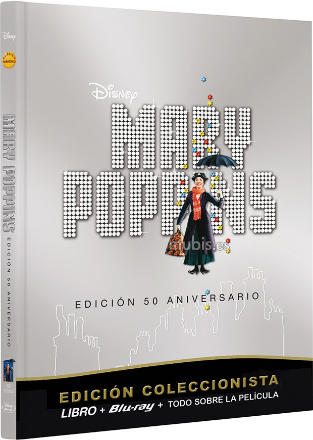 Diseño del digibook de Mary Poppins exclusivo de Fnac