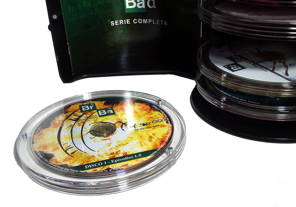 Fotografías del Barril de Breaking Bad con la serie completa en Blu-ray