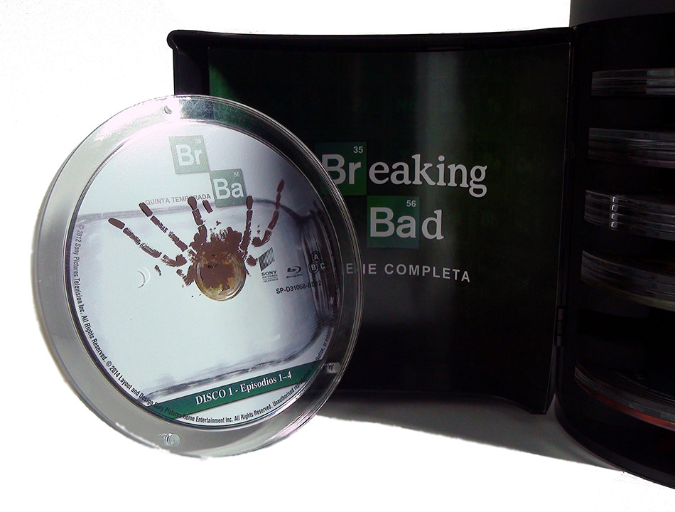 Fotografías del Barril de Breaking Bad con la serie completa en Blu-ray