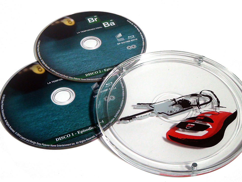 Fotografías del Barril de Breaking Bad con la serie completa en Blu-ray