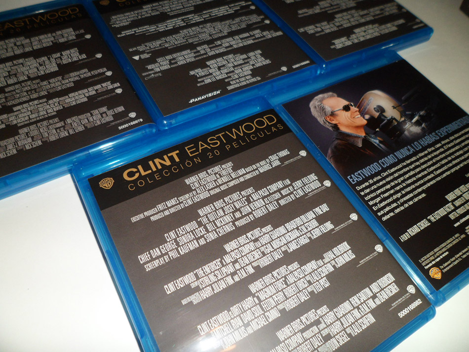 Fotografías de la Colección Clint Eastwood con 20 películas en Blu-ray