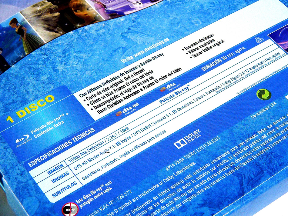 Fotografías del Steelbook de Frozen, El Reino del Hielo en Blu-ray 6