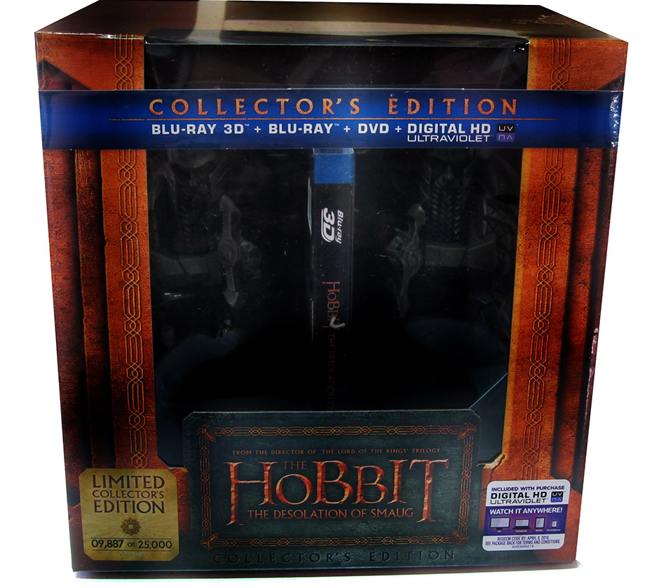 Fotografías de la ed. coleccionista de El Hobbit: La Desolación de Smaug en Blu-ray (USA) 1