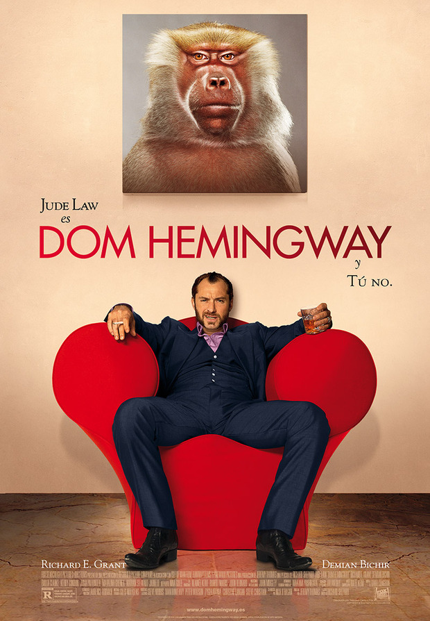 Póster y tráiler de Dom Hemingway con Jude Law