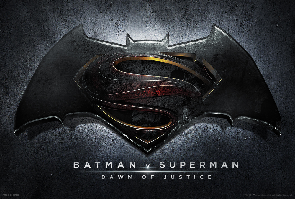 Título oficial y logo de la película de Batman y Superman