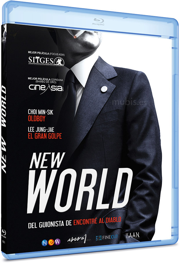 Diseño de la carátula de New World en Blu-ray