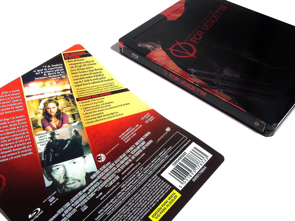 Fotografías del Steelbook de V de Vendetta en Blu-ray 8
