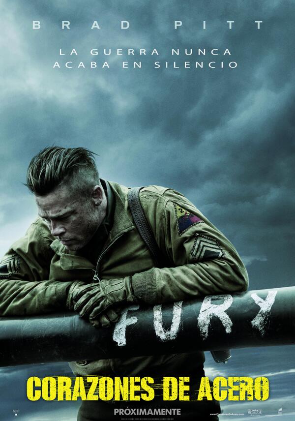 Tráiler en castellano de Corazones de Acero (Fury) con Brad Pitt