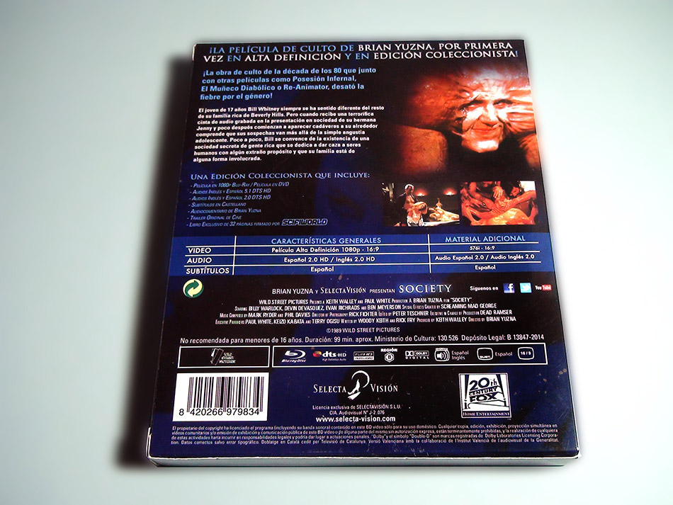 Fotografías de la edición coleccionista de Society en Blu-ray 6