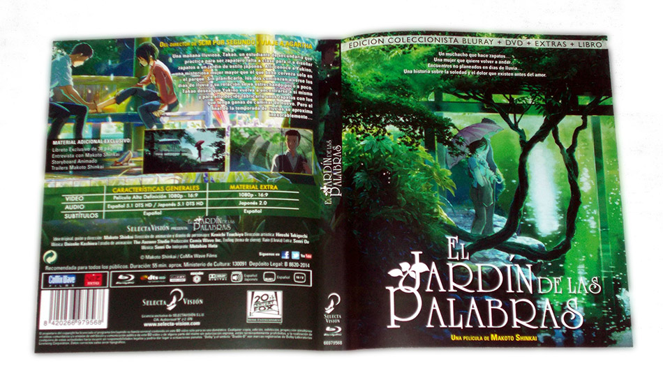 Fotografías de El Jardín de las Palabras edición coleccionista Blu-ray 8