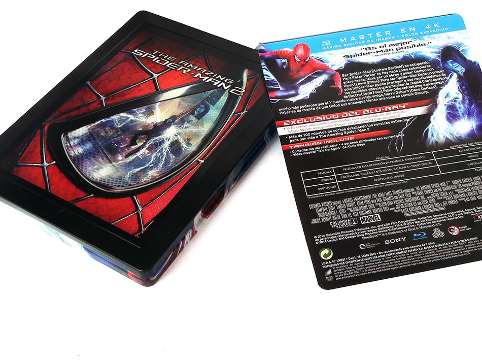 Fotografías del Steelbook de The Amazing Spider-Man 2 en Blu-ray 8