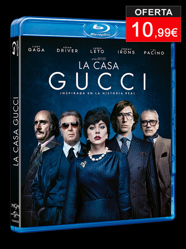 La Casa Gucci -dirigida por Ridley Scott- en Blu-ray