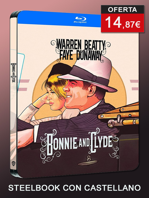 Steelbook de Bonnie and Clyde en Blu-ray con castellano