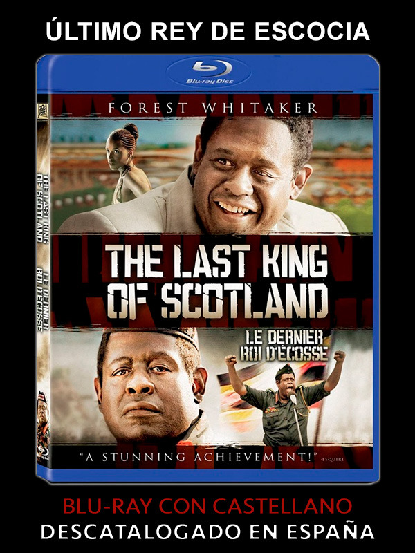 El Último Rey de Escocia en Blu-ray con castellano