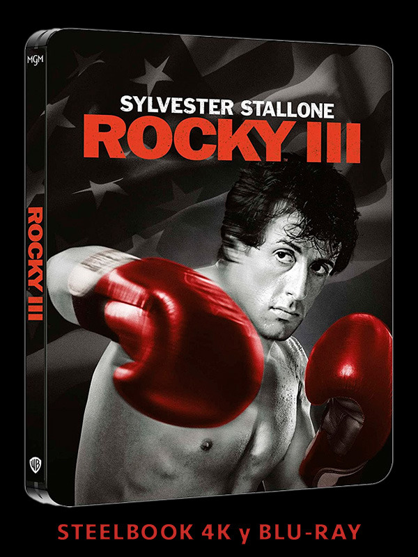 Steelbook de Rocky III en UHD 4K y Blu-ray