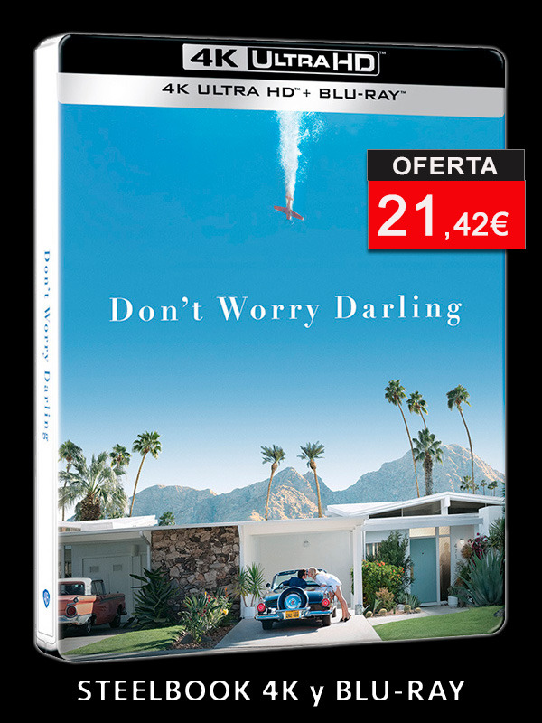 Steelbook de No te Preocupes Querida en UHD 4K y Blu-ray